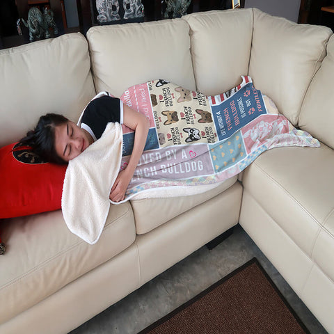 Image of French Bulldog Fleece Blanket