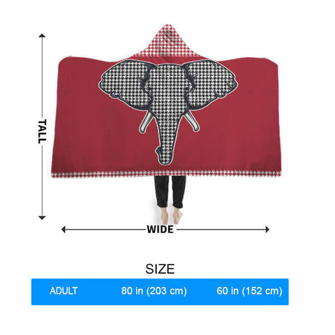 Image of Houndstooth Hooded Blanket
