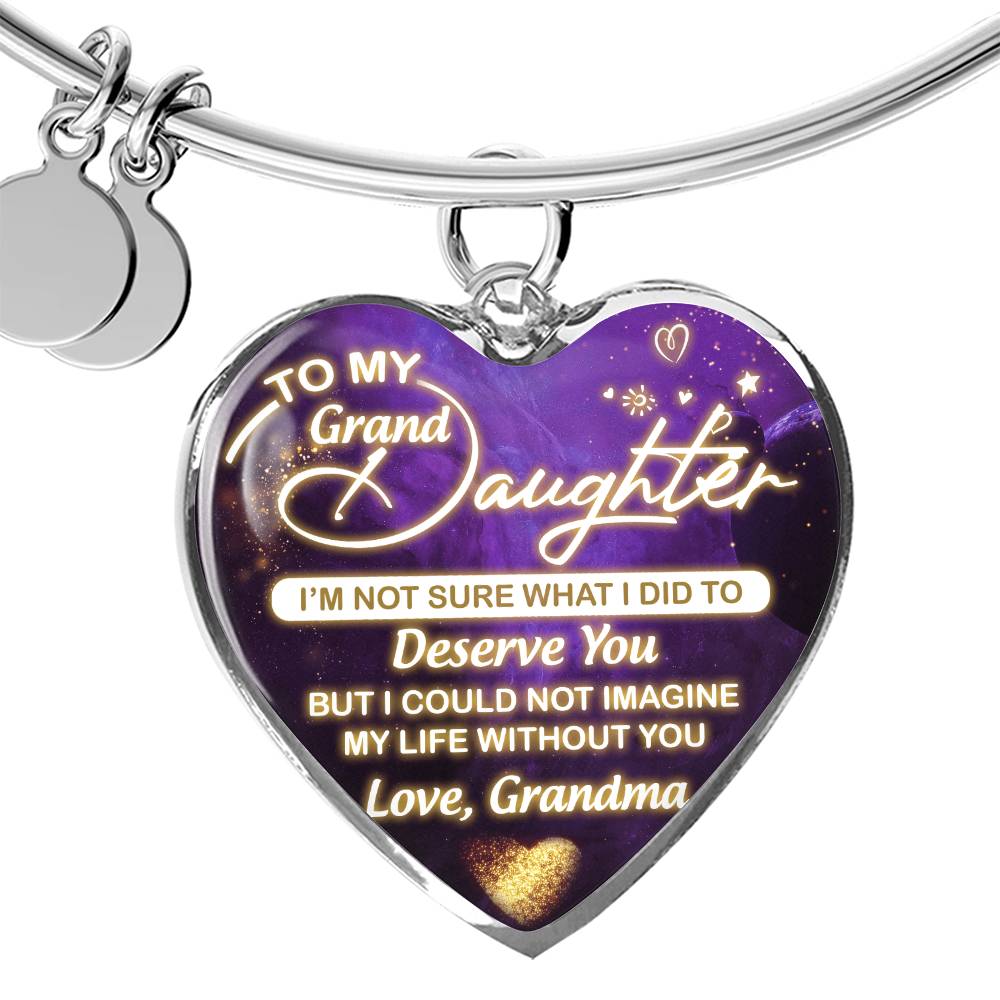 Granddaughter - Deserve You - Heart Bracelet