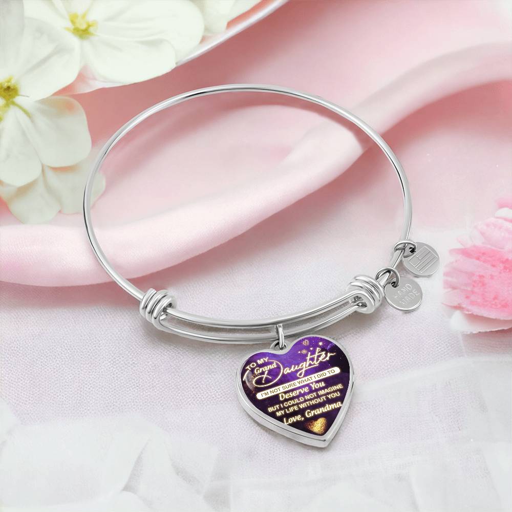 Granddaughter - Deserve You - Heart Bracelet