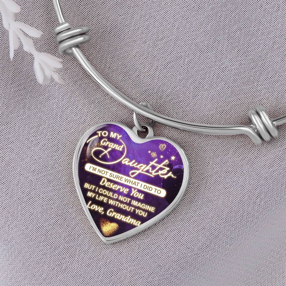 Granddaughter - Deserve You - Heart Bracelet