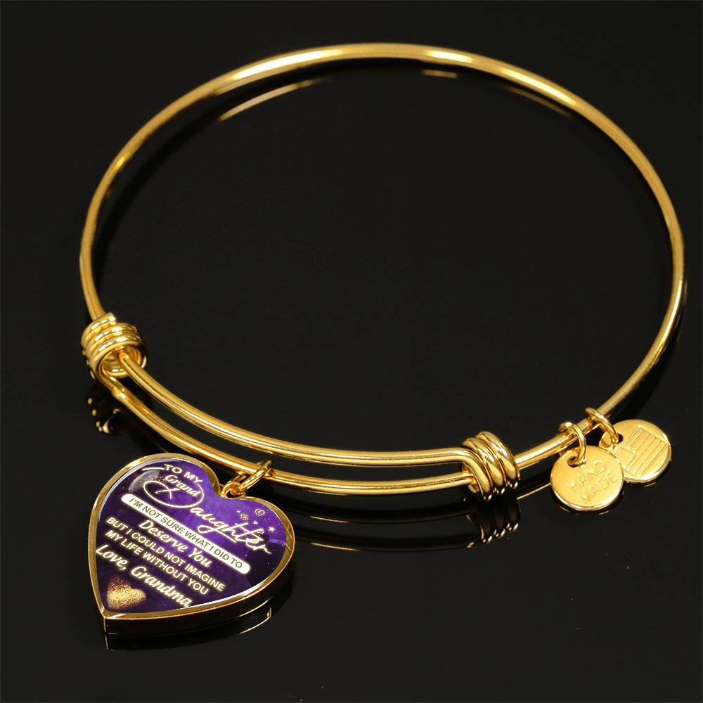 Granddaughter - Deserve You - Heart Bracelet
