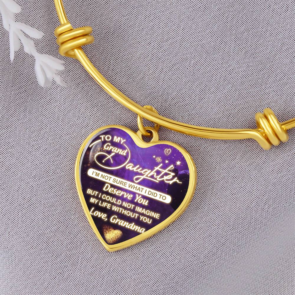 Granddaughter - Deserve You - Heart Bracelet