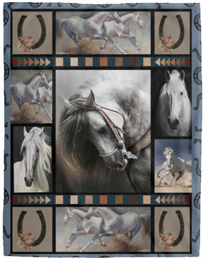 Beautiful White Stallion Blanket