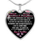 About Grandmas and Granddaughters Heart Necklace