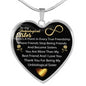 Unbiological Sister Heart Necklace
