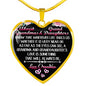 About Grandmas and Granddaughters Heart Necklace