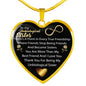 Unbiological Sister Heart Necklace