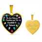 Between Grandma and Grandkids Heart Necklace