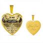 To My Daughter Heart Shaped Necklace
